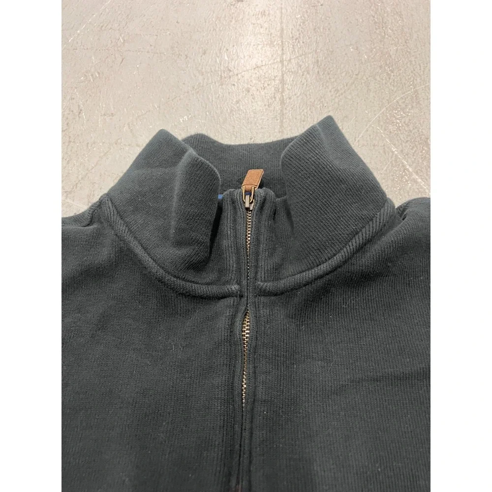 Polo Ralph Lauren Sweater Men's XL Black Pony Logo Tight Knit Quarter Zip Winter